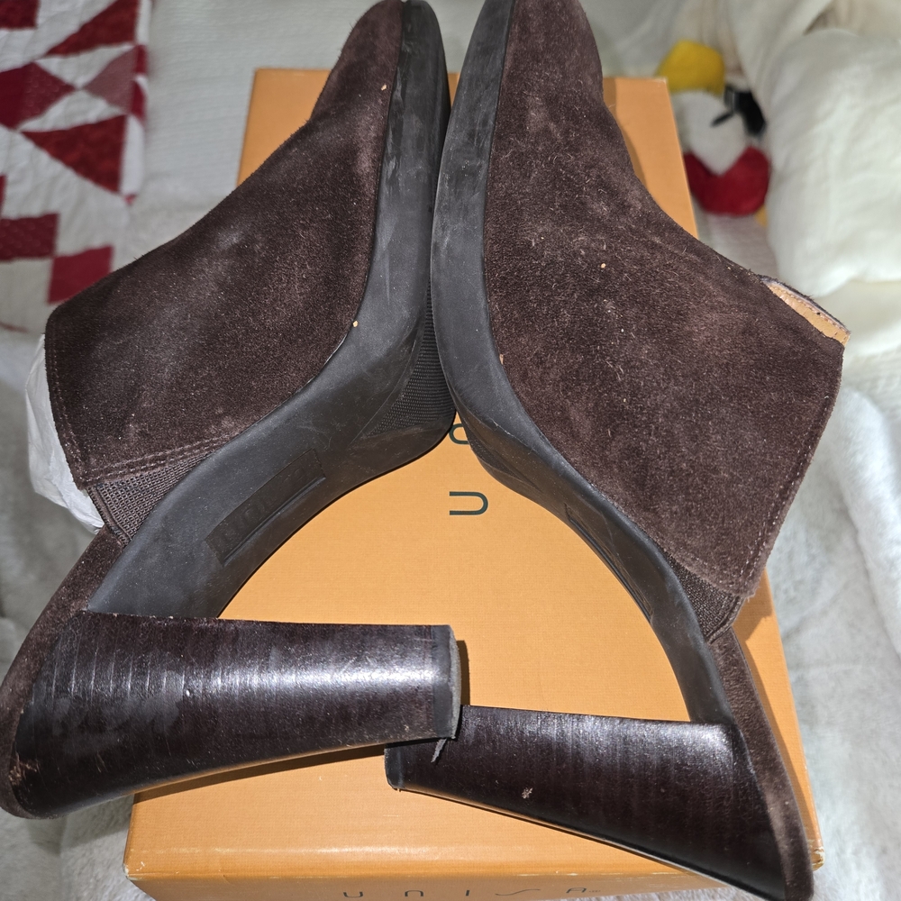Elegant Brown Suede Women's Shoes Mules Clogs